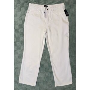 NWT Nautica Straight Leg White Jeans Womens Size 16‎